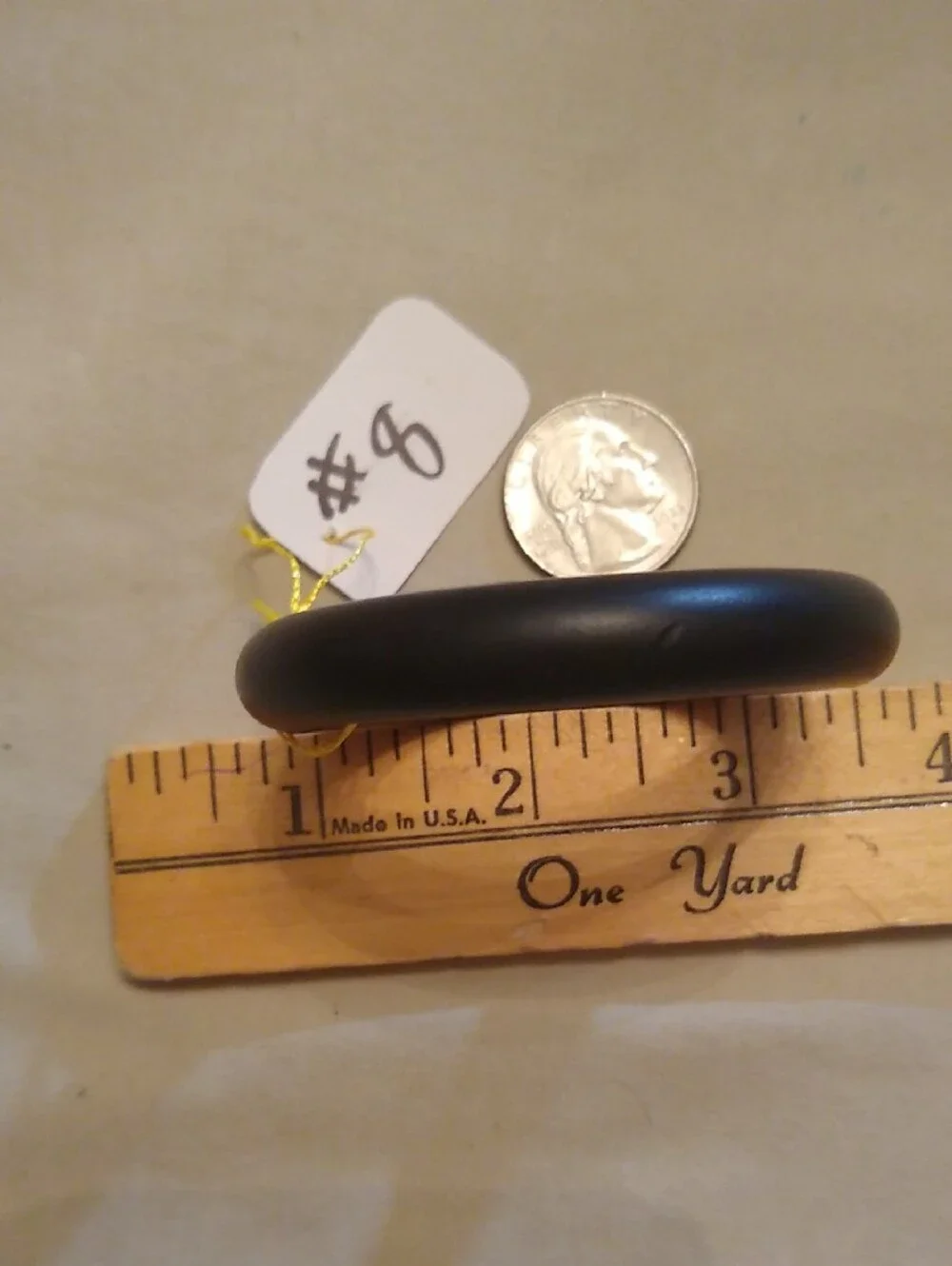 Black Rubber C-ring, #8